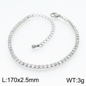 Stainless Steel Stone Bracelet - KB154271-Z