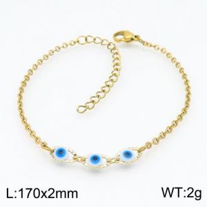 Stainless Steel Gold-plating Bracelet - KB154286-Z