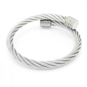 Stainless Steel Wire Bangle - KB156252-XY