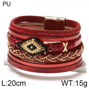 Leather Bracelet - KB156498-WGJZ