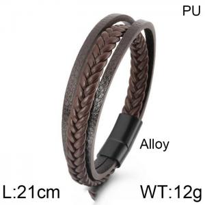 Leather Bracelet - KB156503-WGJZ
