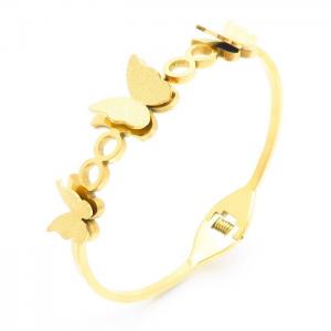 Stainless Steel Gold-plating Bangle - KB156907-BH