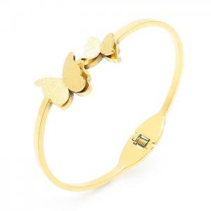 Stainless Steel Gold-plating Bangle - KB156908-BH