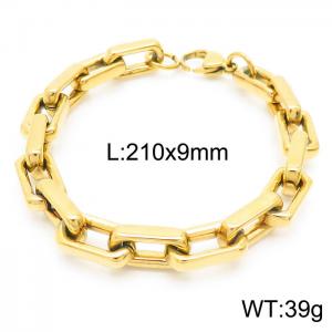 Stainless Steel Gold-plating Bracelet - KB157223-Z