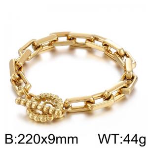 Stainless Steel Gold-plating Bracelet - KB157226-Z