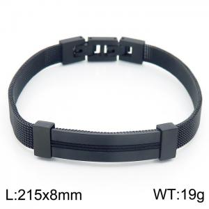Stainless Steel Black-plating Bracelet - KB157321-KLHQ