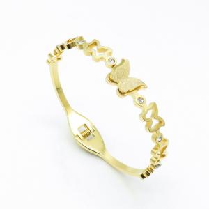Stainless Steel Stone Bangle - KB157379-LE