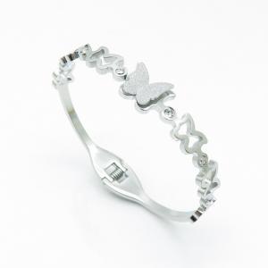 Stainless Steel Stone Bangle - KB157380-LE
