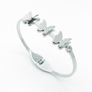 Stainless Steel Stone Bangle - KB157430-LE