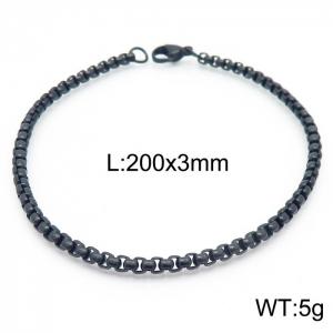 Stainless Steel Black-plating Bracelet - KB157478-Z