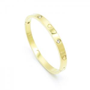 Stainless Steel Stone Bangle - KB157483-YH