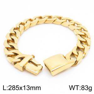 Stainless Steel Gold-plating Bracelet - KB157648-KJX