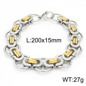 Stainless Steel Gold-plating Bracelet - KB157714-Z