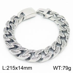 Stainless Steel Stone Bracelet - KB157831-KJX