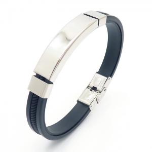Stainless Steel Rubber Bracelet - KB157914-HB