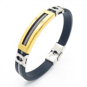 Stainless Steel Rubber Bracelet - KB157917-HB