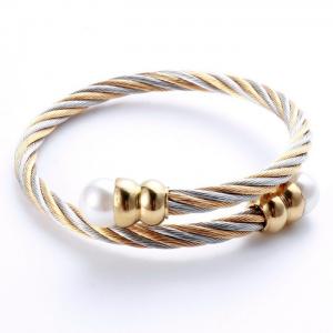 Stainless Steel Wire Bangle - KB157994-XY