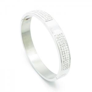 Stainless Steel Stone Bangle - KB158157-ZY