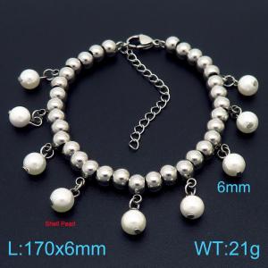 Shell Pearl Bracelets - KB161933-Z