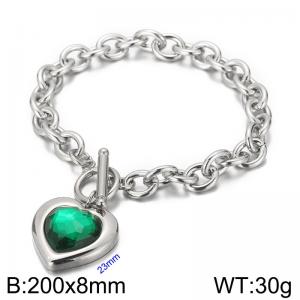 Stainless Steel Crystal Bracelet - KB162152-Z