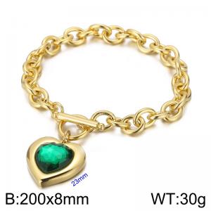Stainless Steel Crystal Bracelet - KB162155-Z