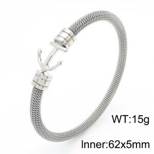 Stainless steel fashional ship anchor sense of hierarchy bracelet - KB162219-KLHQ
