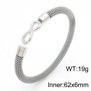 Stainless steel fashional infinity sense of hierarchy simple bracelet - KB162220-KLHQ