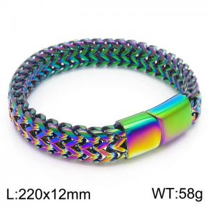 SS Colorful-plating Bracelet - KB162454-KFC