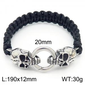 Stainless Skull Bracelet - KB162475-Z