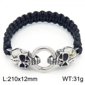 Stainless Skull Bracelet - KB162476-Z