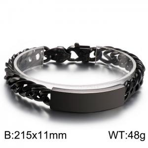 Stainless Steel Black-plating Bracelet - KB162517-Z
