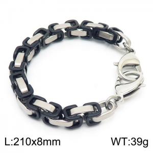Stainless Steel Black-plating Bracelet - KB162552-Z