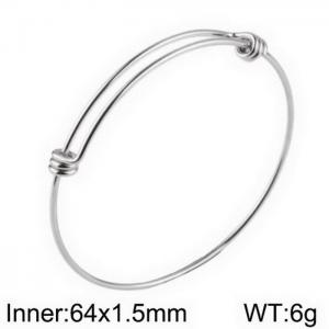coil bracelet plasma stainless steel adjustable live wire - KB163103-Z
