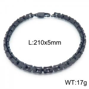 Stainless Steel Black-plating Bracelet - KB163113-KFC