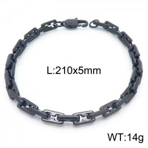 Stainless Steel Black-plating Bracelet - KB163118-KFC