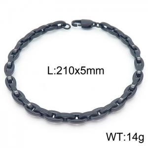 Stainless Steel Black-plating Bracelet - KB163122-KFC