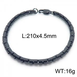 Stainless Steel Black-plating Bracelet - KB163126-KFC