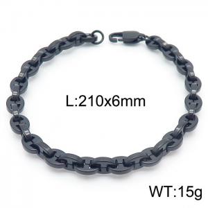 Stainless Steel Black-plating Bracelet - KB163130-KFC
