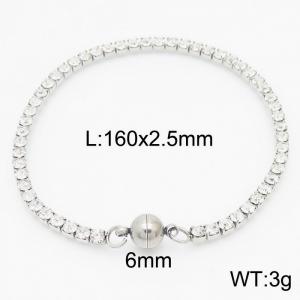 Stainless Steel Stone Bracelet - KB163482-Z