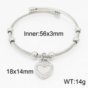 Stainless Steel Wire Bangle - KB163530-Z