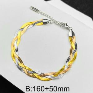 Stainless Steel Bracelet(women) - KB164106-WGBS