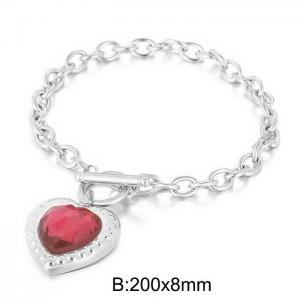 Stainless Steel Stone Bracelet - KB165235-Z