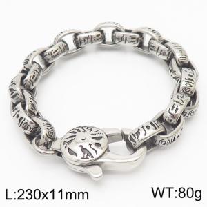 Personality Retro Titanium Steel Animal Totem Bracelet - KB166084-KJX