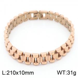 Rose Gold Classic Foreign Trade Stainless Steel Adjustable Strap Watch Bracelet - KB167048-K