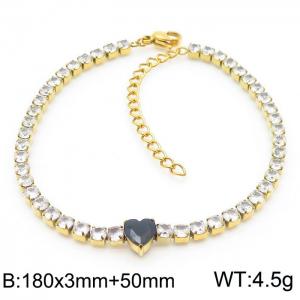 Stainless steel diamond love bracelet - KB168994-Z