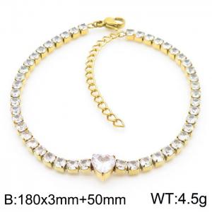 Stainless steel diamond love bracelet - KB168998-Z