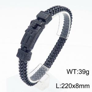 Stainless Steel Black-plating Bracelet - KB169237-KJX