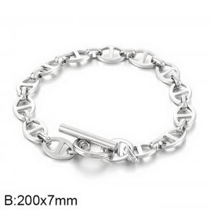 Stainless steel sun shaped chain OT buckle bracelet - KB170903-Z