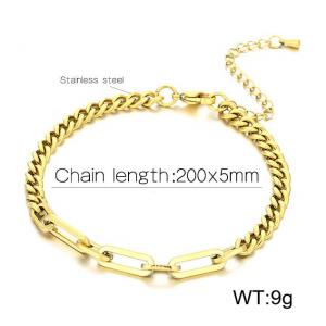 Stainless steel splicing bracelet - KB180603-Z