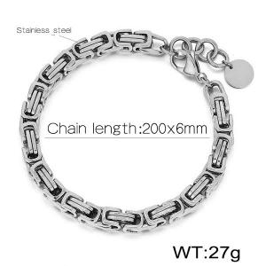 Stainless Steel King Chain Bracelet - KB180604-Z